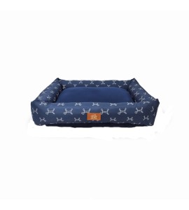 Cama Retangular Carmel Fábrica Pet Azul